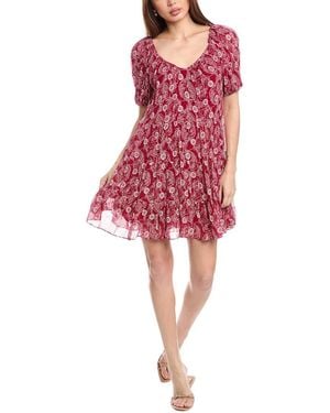 Rebecca Taylor Monarch Fleur Tiered Silk-Blend Mini Dress