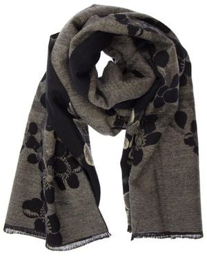 Saachi Reverse Garden Scarf - Black