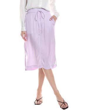 Michael Stars Dom Step Hem Midi Skirt - Purple