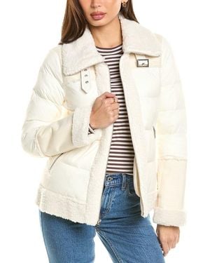 Tahari Selena Coat - Natural