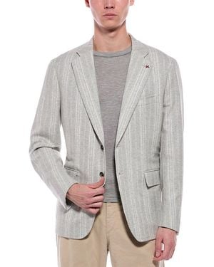 Isaia Wool-Blend Jacket - Gray