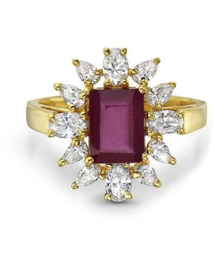 Forever Creations USA Inc. Forever Creations 14k 3.23 Ct. Tw. Diamond & Ruby Ring - Pink