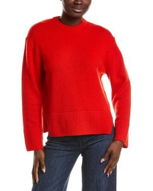 NAADAM Premium Wool & Cashmere-Blend Utility Sweater - Red