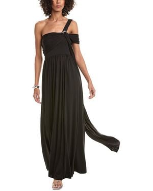 Halston Adena Matte Jersey Dress - Black
