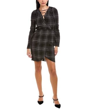 Santorelli Wool-blend Dress - Black