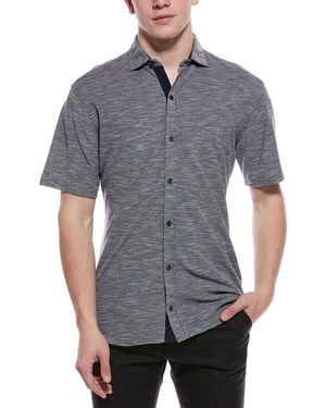 Tailorbyrd Slub Pique Shirt - Gray