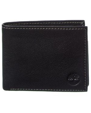 Timberland Passcase Leather Wallet - Black