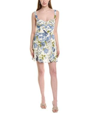 JLuxe Tie Shoulder Mini Dress - Blue