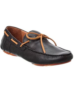 Gentle Souls Nyle Leather Driver Boat - Black