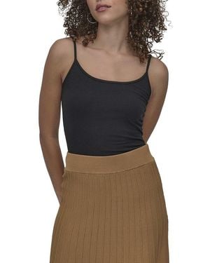 DKNY Crepe Yarn Jumper Skirt - Brown