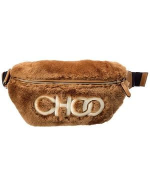 Jimmy Choo Choo Shearling Belt Bag - Brown