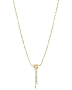Effy Fine Jewelry 14k 2.83 Ct. Tw. Diamond & Emerald Necklace - Metallic