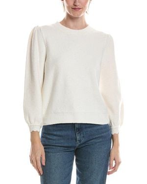 Michael Stars Deanna Femme Sleeve Jumper - White