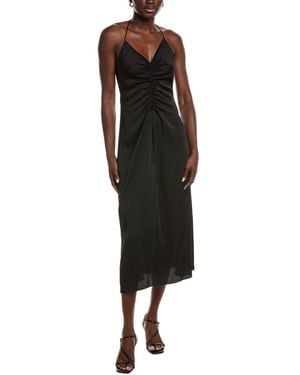 Sandro Woven Midi Dress - Black