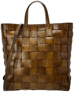 Dragon Diffusion Pino Leather Tote - Brown