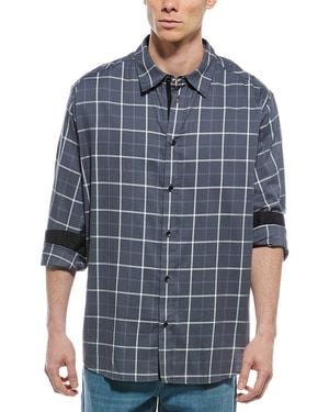 Rag & Bone Matthew Flannel Shirt - Blue