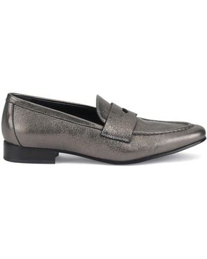 Agl Attilio Giusti Leombruni Costanza Stitch Leather Loafer - Black