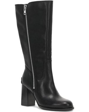 Frye Alex Heavy Zip Leather Boot - Black