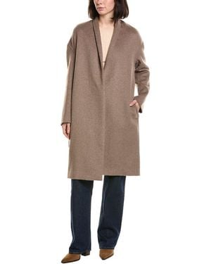 Vince Wool-Blend Long Coat - Natural