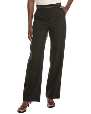 Max Mara Weekend Break Wool Long Trouser - Black