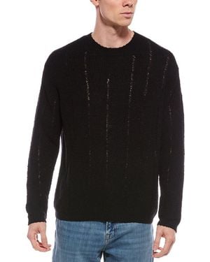 AllSaints Hades Wool-Blend Crewneck Jumper - Black