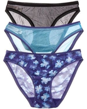 On Gossamer 3Pk Hip Bikini - Blue