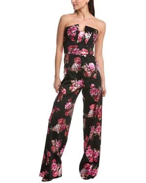 Black Halo Lena Jumpsuit - Red