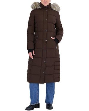 Nautica Stretch Maxi Coat - Brown