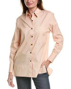 Lafayette 148 New York Greyson Blouse - Natural