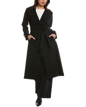 Theory Oaklane Casual Trench - Black