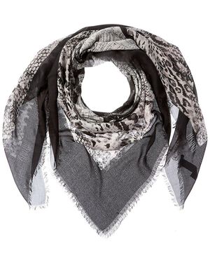 AllSaints Noche Large Square Scarf - Grey