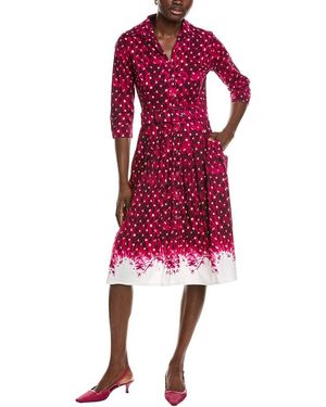 Samantha Sung Audrey Shirtdress - Red