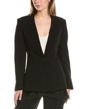 Jonathan Simkhai Allie Crepe Combo Basque Jacket - Black