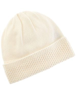 Forte Texture Cashmere Hat - Natural
