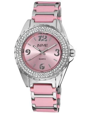 August Steiner Metal & Ceramic Watch - Pink