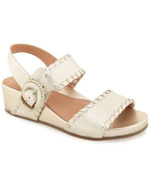 Gentle Souls Gayle Leather Sandal - Metallic