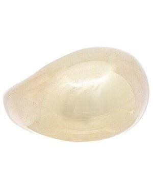 Glaze Jewelry 14k Over Silver Bold Dome Ring - White