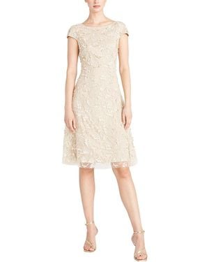 THEIA Chrisley Petal Cocktail Dress - Natural