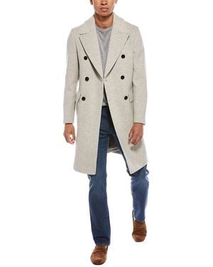 Reiss Review Wool-blend Overcoat - Blue