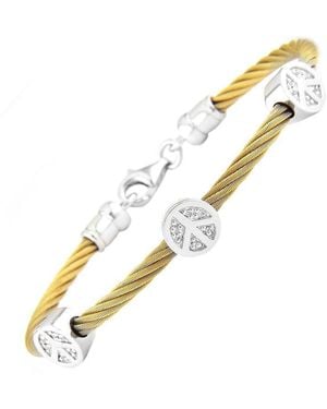 Diamond Select Cuts 0.08 Ct. Tw. Diamond Bangle - Metallic