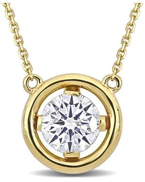 Rina Limor 14k 1.10 Ct. Tw. Diamond Solitaire Pendant - Metallic