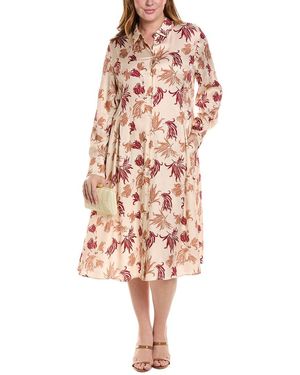 Marina Rinaldi Plus Disgelo Shirtdress - Pink