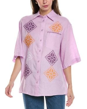 Sandro Linen Shirt - Pink