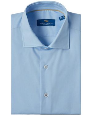 Robert Talbott Reynolds Solid Poplin Dress Shirt - Blue