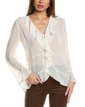 BCBGMAXAZRIA Bcbgeneration Ruffle Blouse - White