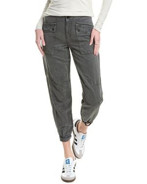 AllSaints Val Linen-Blend Trouser - Grey