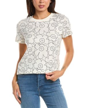 Marimekko Heleys Piirto Unikko Top - White