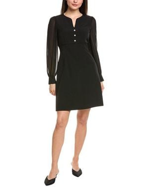 Anne Klein Button Detail Sheath Dress - Black