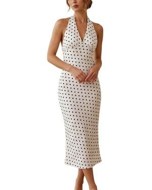 COLON DIANA Midi Dress - White