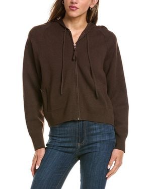 525 America Luxe Zip Front Hoodie - Brown
